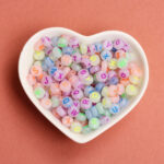 Soft Glow Pastel Letter Beads 3000pcs