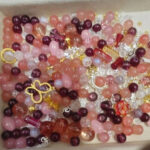 Rose Blush Mixed Glass Beads 150g