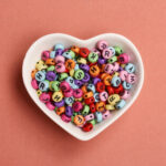 Bright Candy Acrylic Letter Beads 3000pcs