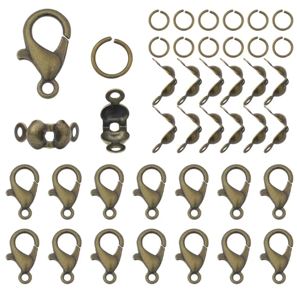 CRA (46) Bronze Jewelry Findings Starter Set - Image 1