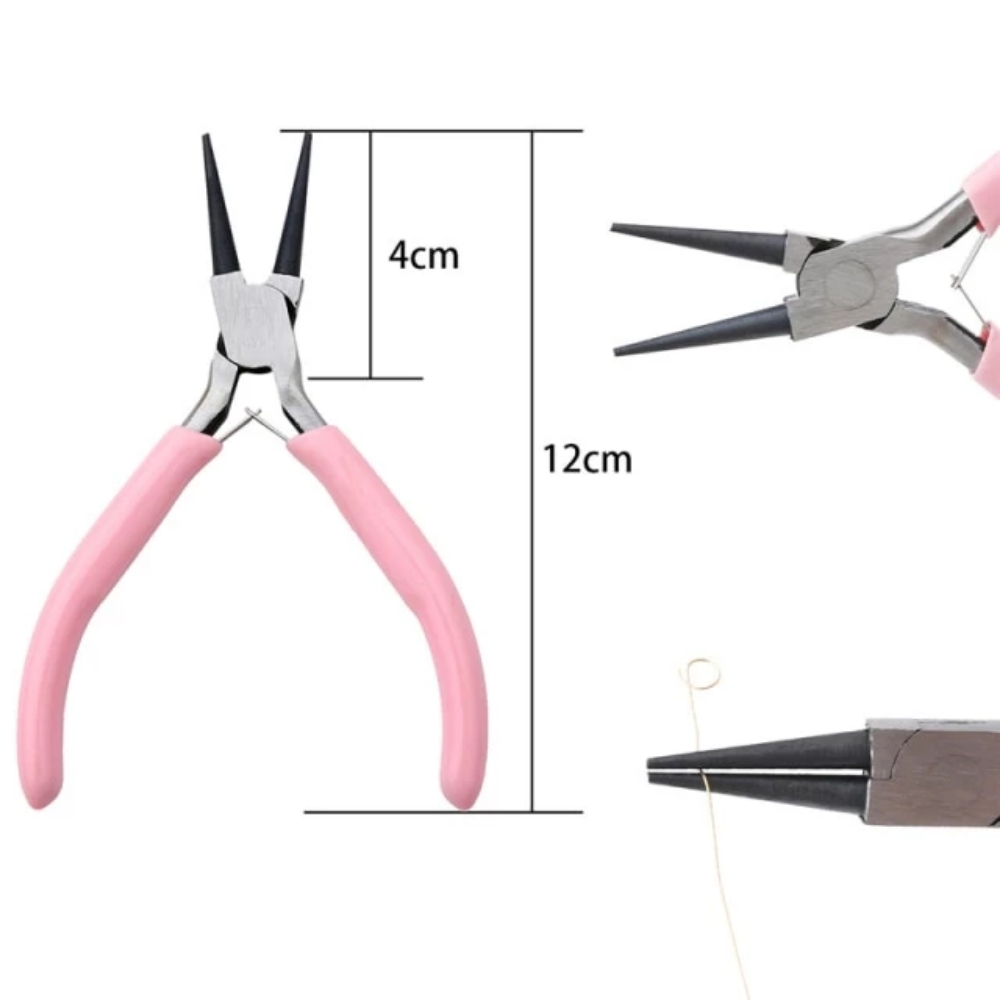CRA (69) Pink Needle Nose Jewelry Pliers Tool - Image 1