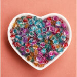 Transparent Rainbow Acrylic Letter Beads 3000pcs