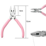 Pink Bent Nose Jewelry Pliers Tool