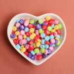 Candy Pastel Acrylic Letter Beads 3000pcs