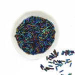 Rainbow Metallic Bugle Bead Mix